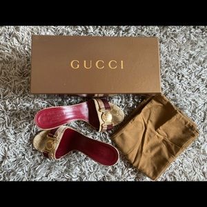 Preowned authentic Gucci short-heels sandals